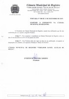 Câmara de Registro terá expediente suspenso neste fim de ano 