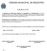 Comissão de Tributação faz audiência pública para debater Orçamento de 2020