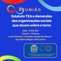 CONVITE REUNIÃO GRUPO TEA