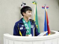 Vereadores prestam homenagem ao judoca registrense medalha de prata no Pan 2010