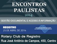 XII Encontro Paulista sobre Gestão Documental e Acesso à Informação acontece em Registro