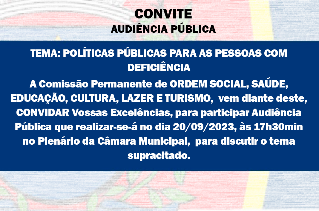 AUDIÊNCIA PÚBLICA 