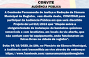 Audiência Pública - 04/10/2023 - SOBRE A OBRIGATORIEDADE DE INSTALAÇÃO DE BANHEIROS QUÍMICOS REMOVÍVEIS, EM LOCAIS DE VIA ABERTA, ONDE FUNCIONAREM AS FEIRAS LIVRES
