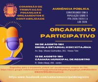 Audiência Pública - PPA 2026/2029 - LDO 2026