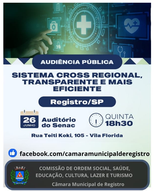 Audiência Pública - Sistema Cross Regional, transparente e mais eficiente 