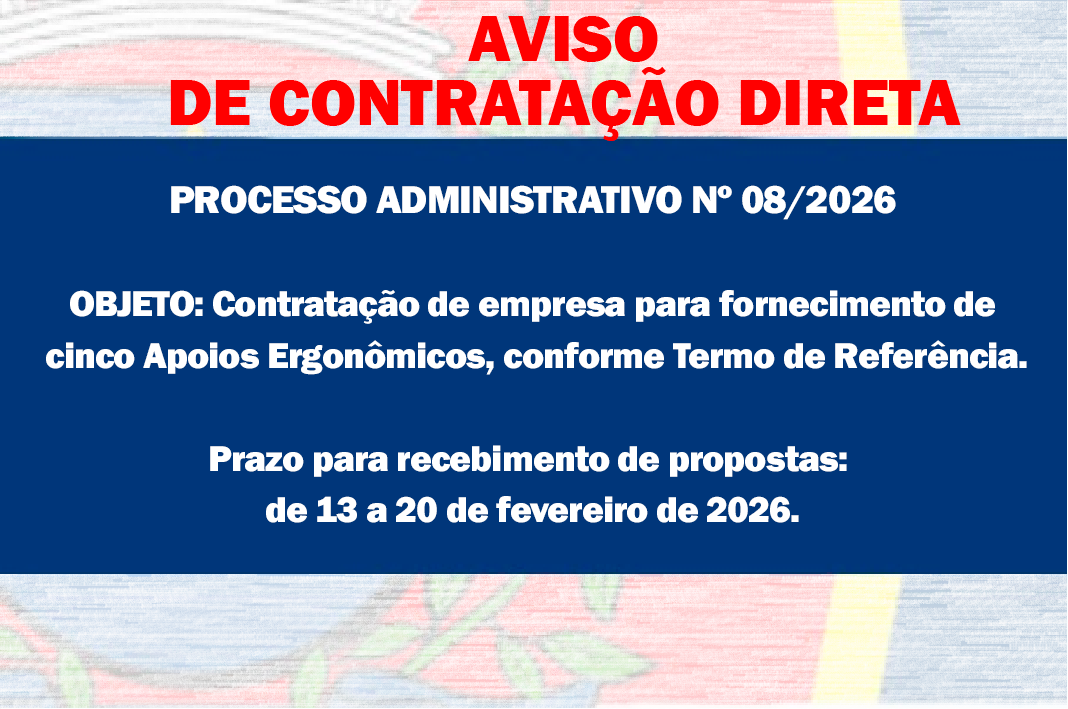 AVISO DE CONTRATAÇÃO DIRETA - Fornecimento de Apoios Ergonômicos
