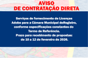 AVISO DE CONTRATAÇÃO DIRETA - Licenças Adobe