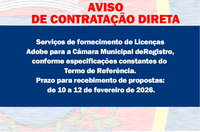 AVISO DE CONTRATAÇÃO DIRETA - Licenças Adobe