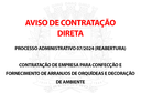 AVISO DE CONTRATAÇÃO DIRETA - PROCESSO ADMINISTRATIVO 07/2024