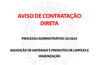 Aviso de contratação direta - Processo Administrativo 24/2024