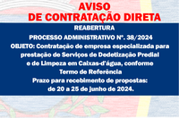 AVISO DE CONTRATAÇÃO DIRETA - REABERTURA