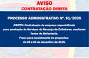 AVISO DE CONTRATAÇÃO DIRETA - Serviços de Recarga de Extintores