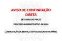 AVISO DE CONTRATAÇÃO DIRETA