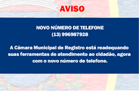 Novo número de telefone