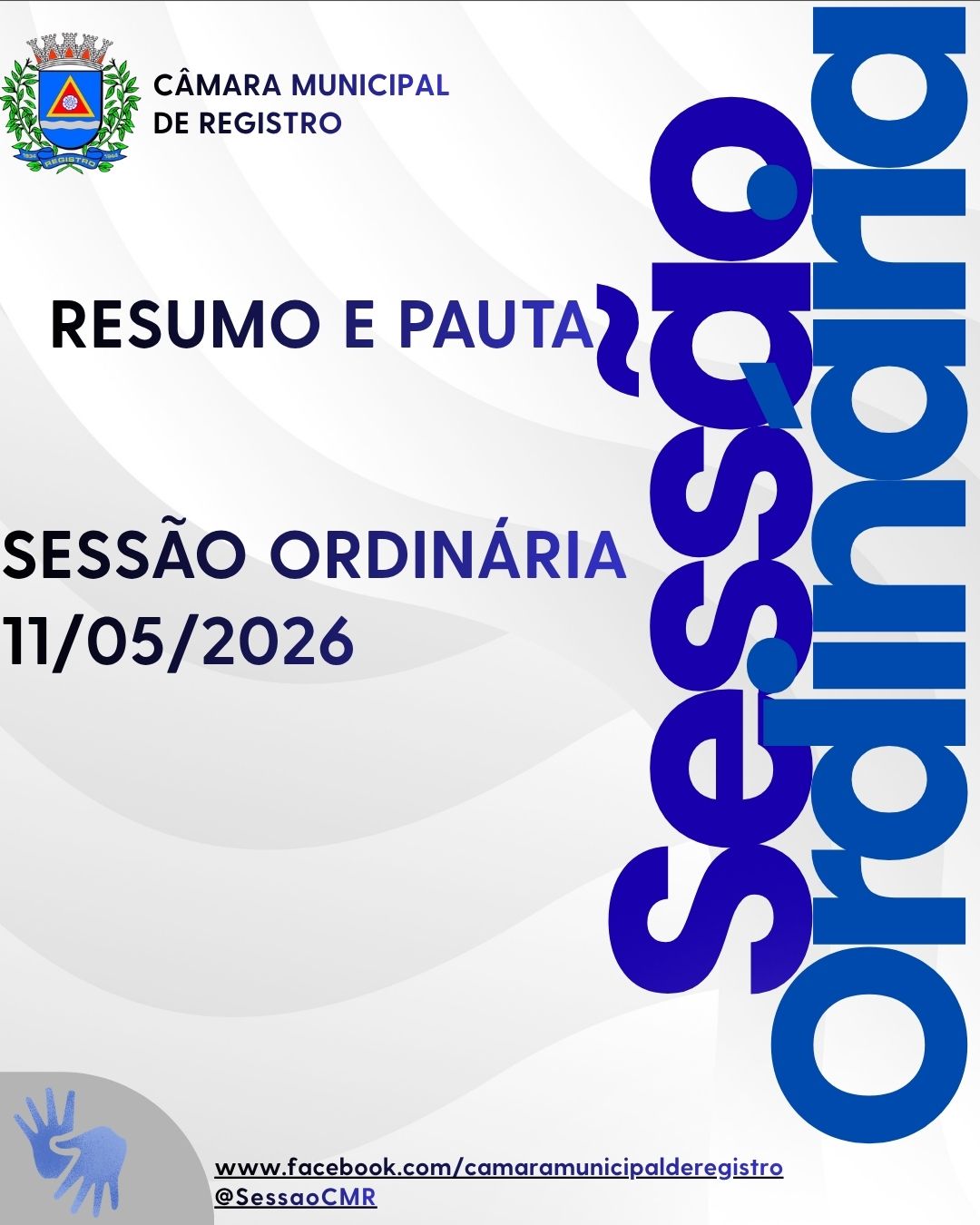 Resumo e Pauta da Sessão Ordinária - 11/05/26