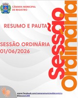 Resumo e Pauta da Sessão Ordinária de 01/06/26