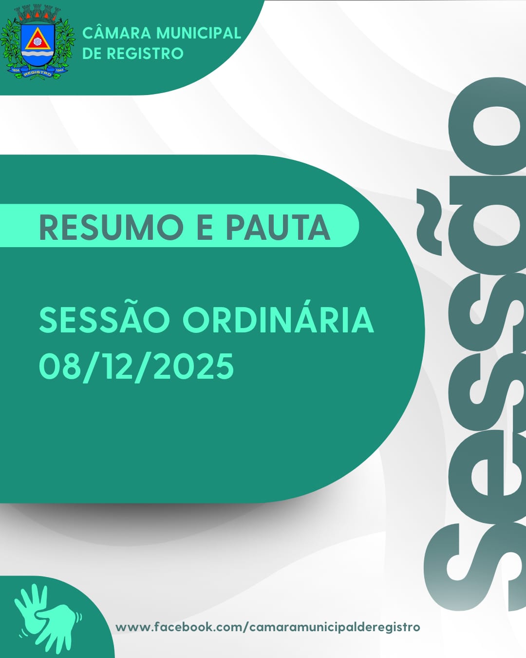 RESUMO E PAUTA DA SESSÃO ORDINÁRIA DE 08 DE DEZEMBRO DE 2025