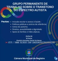 AUDIÊNCIA PÚBLICA - GRUPO PERMANENETE DE TRABALHO SOBRE O TEA