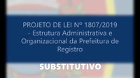 substitutivo PL 1807/2019